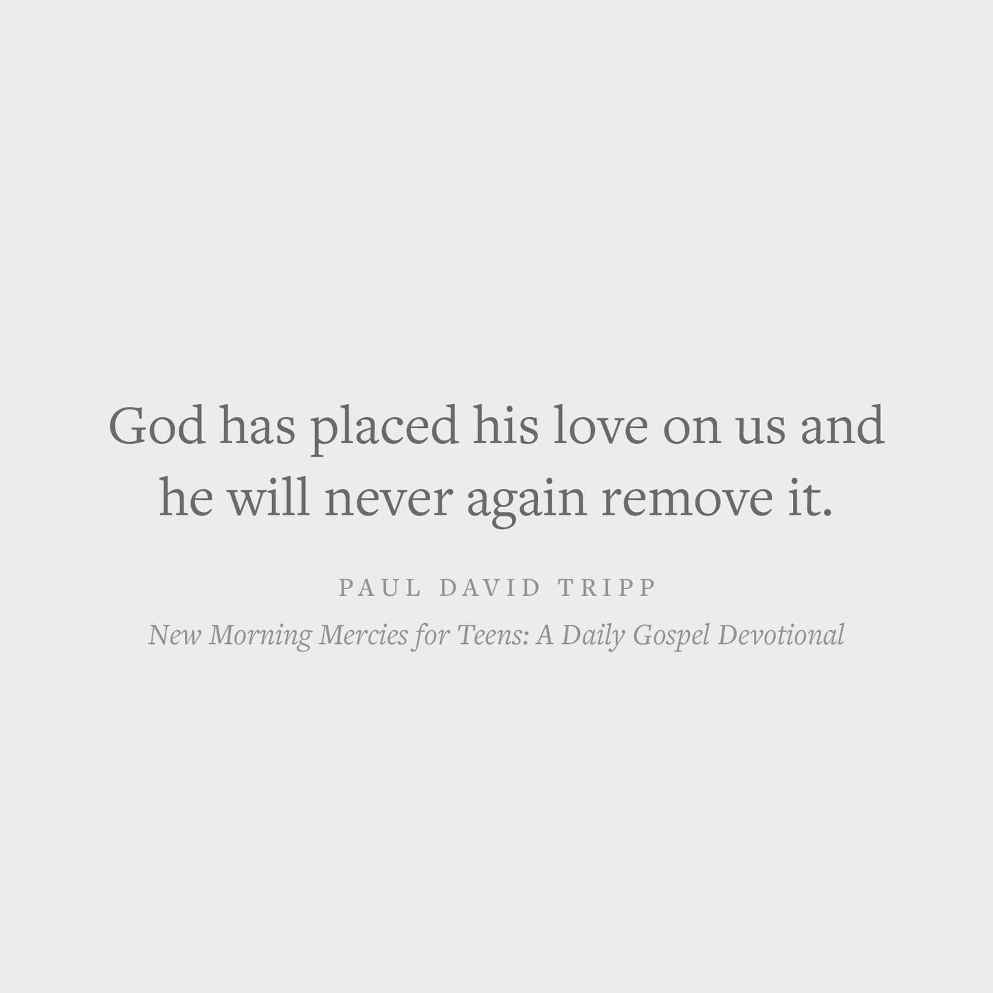 New Morning Mercies for Teens: A Daily Gospel Devotional