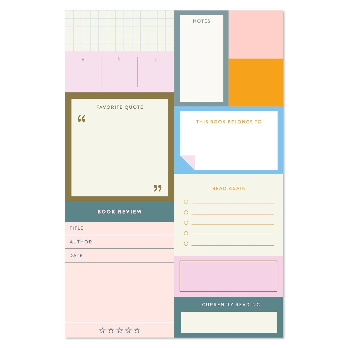 Sticky Note Notepads - Set of 10 Reader Edition