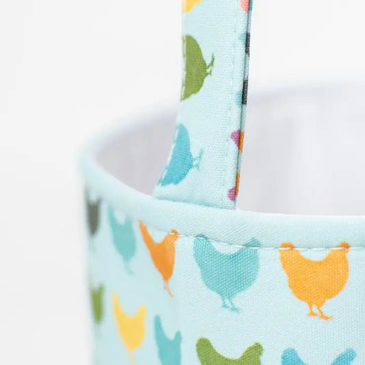 Colorful Chickens Easter Basket