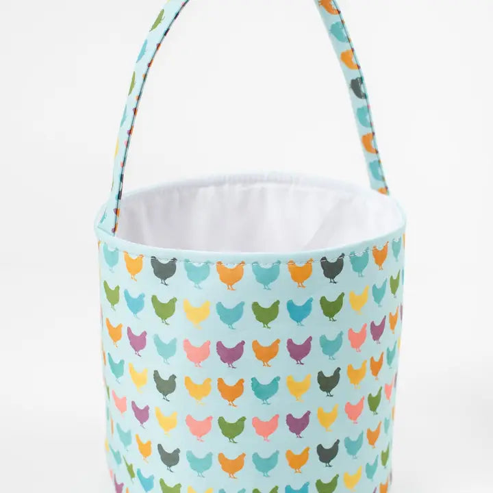 Colorful Chickens Easter Basket