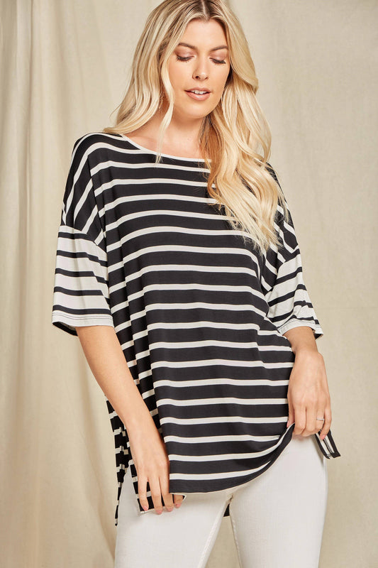 Stripe T Shirt Top