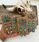 6 Pair Western Navajo Style Stud Earring Set Earrings