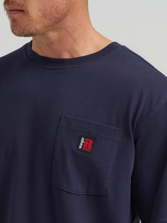 Wrangler® RIGGS WORKWEAR® Short Sleeve Crew T-Shirt - Navy