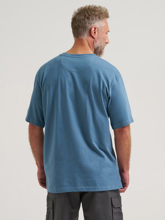 Wrangler® RIGGS WORKWEAR® Short Sleeve Crew T-Shirt - Blue Fin