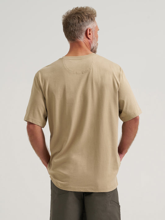 Wrangler® RIGGS WORKWEAR® Short Sleeve Crew T-Shirt - Khaki