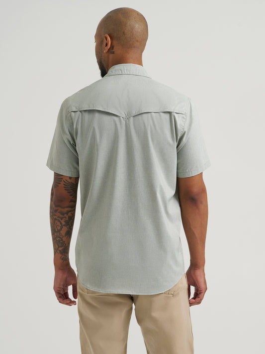 ATG -x- Wrangler® Short Sleeve Drover Utility Shirt - Bering sea