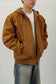 Men's Duck Cotton Hooded Work Jacket - Durable & Warm