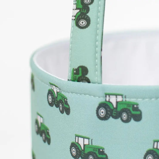 Green Tractor Easter Basket