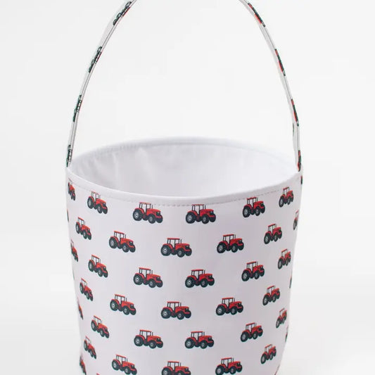 Red Tractor Easter Basket