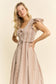 VINTAGE CHECK SMOCKED MIDI DRESS