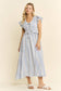 VINTAGE CHECK SMOCKED MIDI DRESS