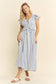 VINTAGE CHECK SMOCKED MIDI DRESS