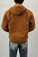 Men's Duck Cotton Hooded Work Jacket - Durable & Warm