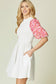 Black Floral Embroidery Dress