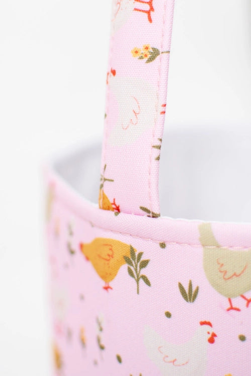 Pink Cottage Chicken Easter Basket