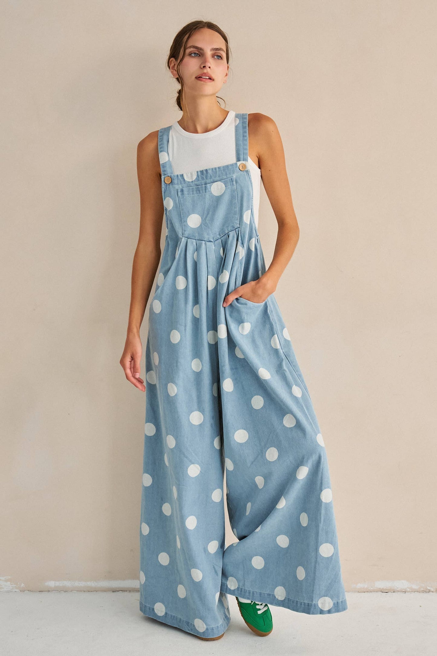 DAILY DOT OVERALL JUMPSUIT