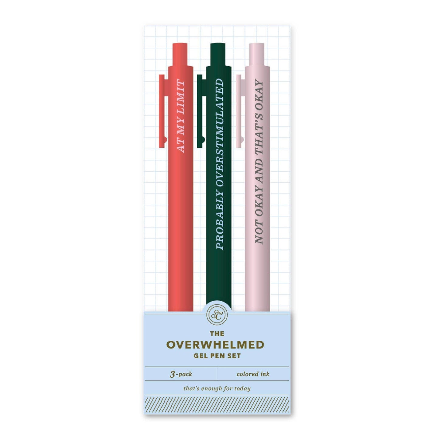 The Overwhelmed Gel Pen Set