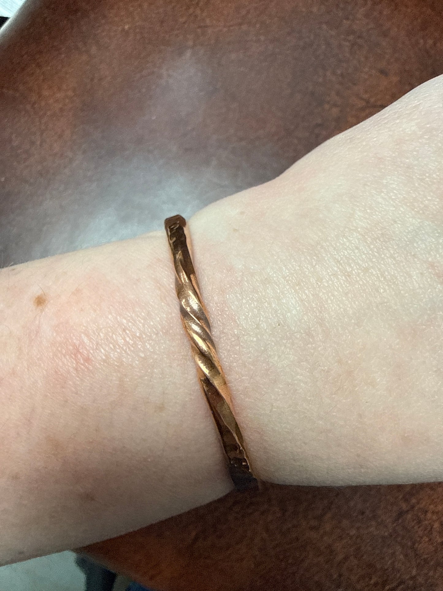 Iris copper cuff