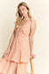 GINGHAM TIERED MIDI DRESS