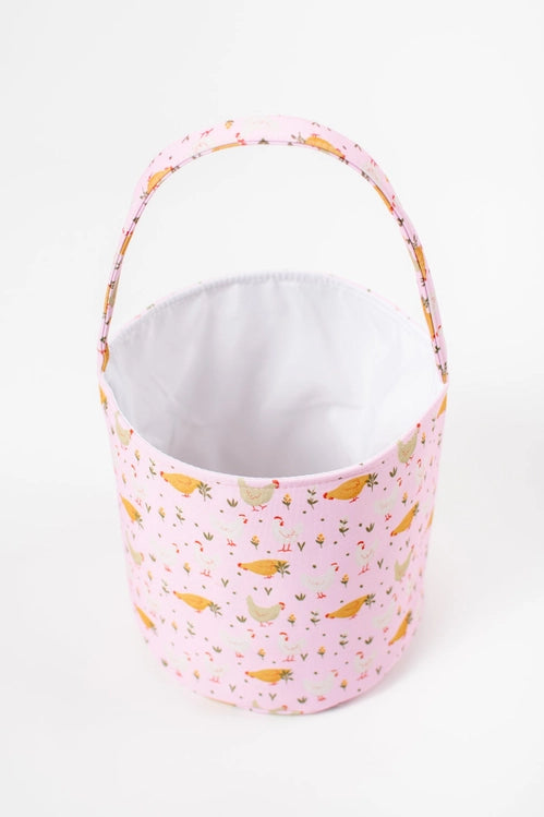 Pink Cottage Chicken Easter Basket