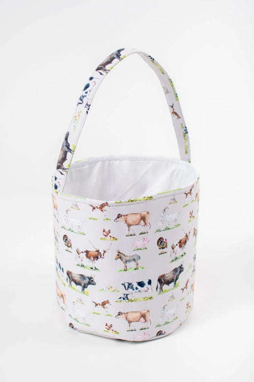 Water Color Animals Easter Basket