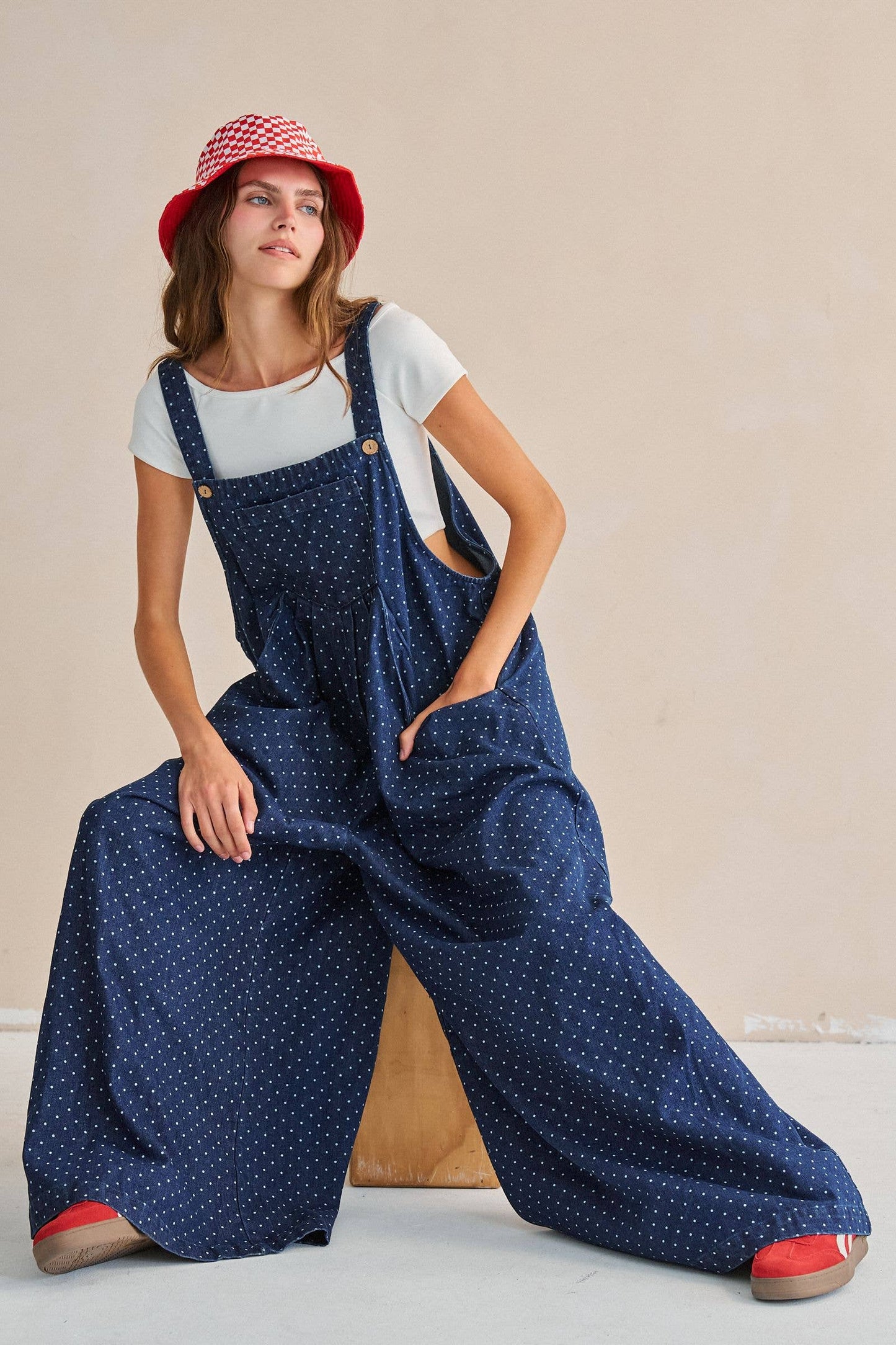 DAILY DOT OVERALL JUMPSUIT