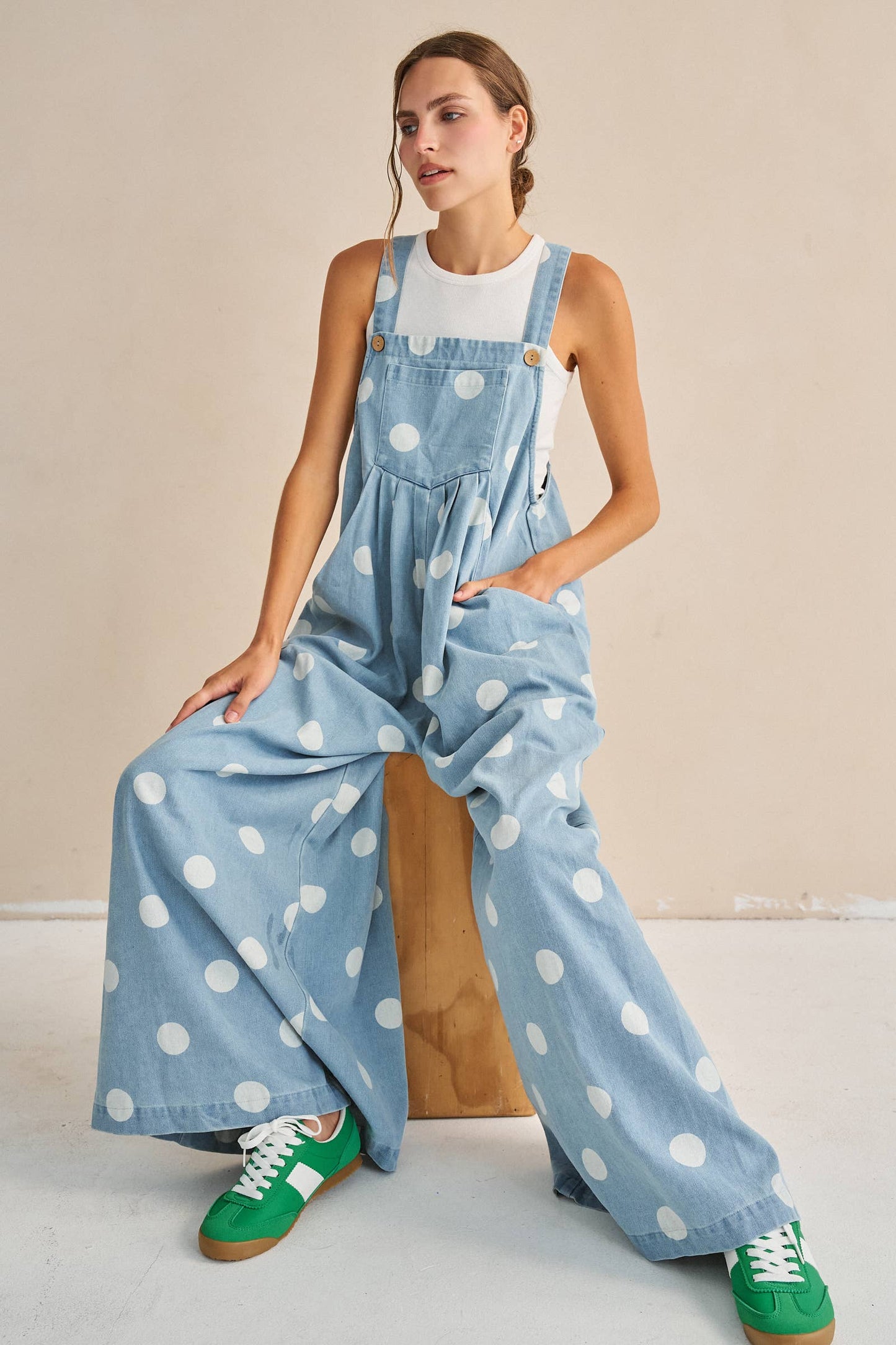 DAILY DOT OVERALL JUMPSUIT
