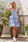 GINGHAM TIERED MINI DRESS
