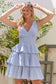GINGHAM TIERED MINI DRESS